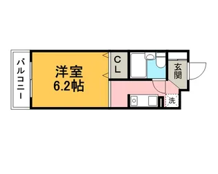 秋本ビルディング【0107号室】の間取り