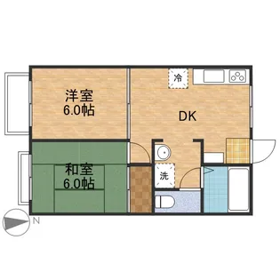 ビラ ネプチューンB棟【1階】の間取り