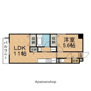 ルミエール【1階】の間取り