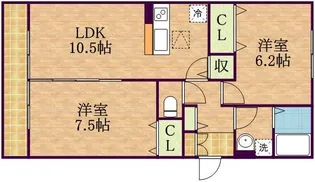 クリアコート【3階】の間取り