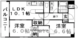 シャルマンコート【2階】の間取り