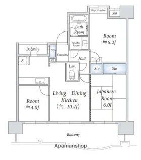 INSURANCE BLDG.Ⅸ【303号室】の間取り
