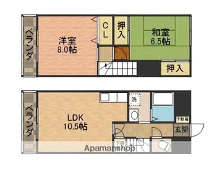 プラーティット本中山【3階】の間取り