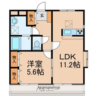 プリムローズK【1階】の間取り