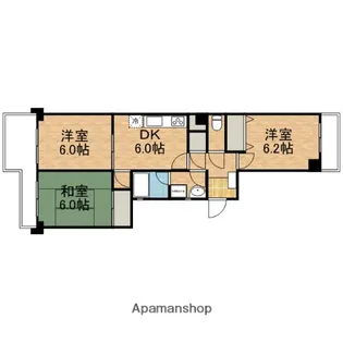エリントンヒル東船橋【3階】の間取り