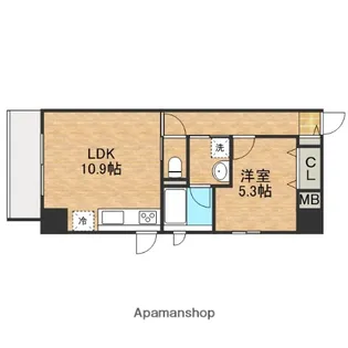 スカイヒルズ【1階】の間取り