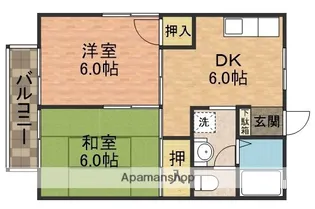 ライトコート石井【1階】の間取り