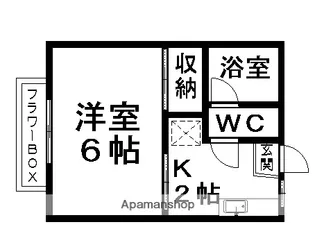 フォーブル本八幡【1階】の間取り