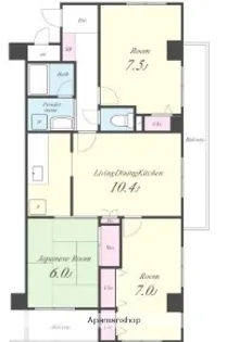 ライツ妙典【401号室】の間取り