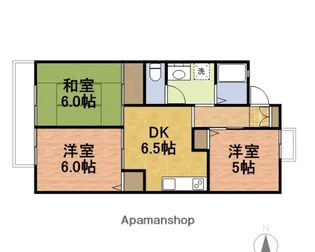 グランディール夏見台【202号室】の間取り