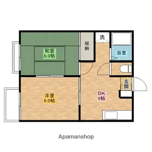 カーサビアンカ【2階】の間取り