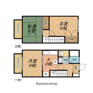 ハイクレスト大野【1階】の間取り