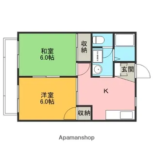 サニーコーポ高橋【2階】の間取り