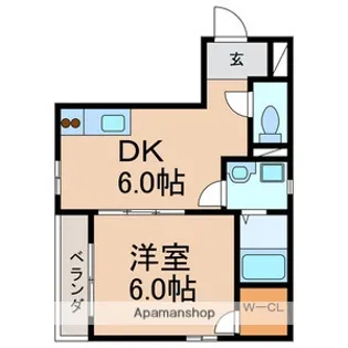 ヒルズA【2階】の間取り