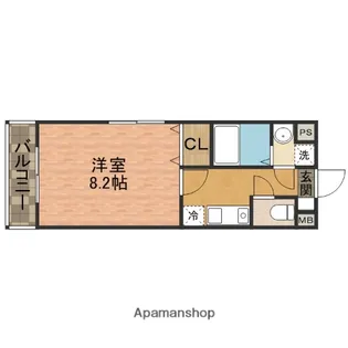 ブリリアント大木Ⅱ【2階】の間取り