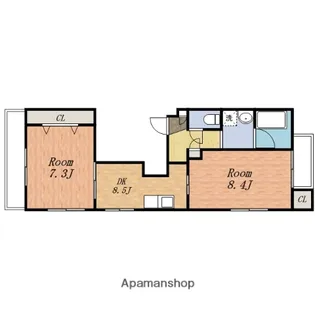 ラクス本八幡【2階】の間取り