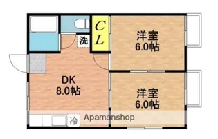 カーサ・エイA棟【203号室】の間取り