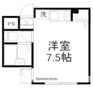 プライオリティ本中山【104号室】の間取り