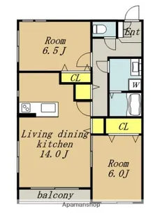 シェモア東砂【2階】の間取り
