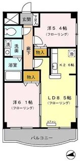 メルベーユ【5階】の間取り