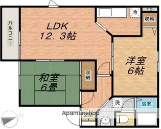 メゾンプレミールB【1階】の間取り