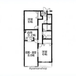 グランパルク【3階】の間取り