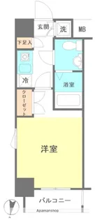 ヴェルト船橋【7階】の間取り