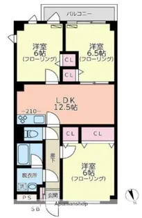 ウィンベルコーラス船橋海神【2階】の間取り