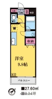 レーベンス八幡【4階】の間取り