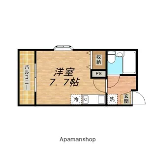 レーベンス八幡【2階】の間取り