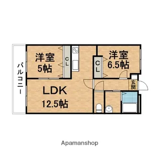 グランピリエ【3階】の間取り