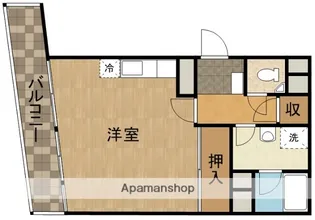 市川ニューハイツ【8階】の間取り
