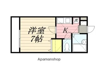 スタジオーネ参番館【101号室】の間取り