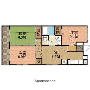 ゴールデンタウン岡﨑(農協)【3階】の間取り