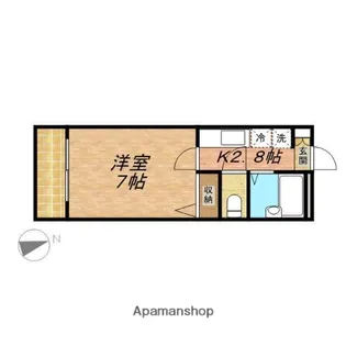 アップルハウス【1階】の間取り