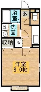 ヒルサイドA【2階】の間取り