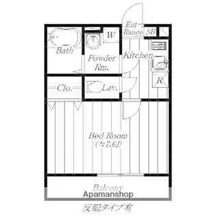 アムール SUNNY【1階】の間取り