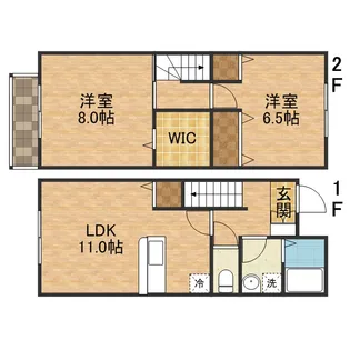 アルカディア【1階】の間取り