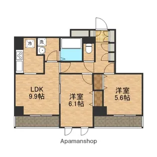 セラピアザ船橋【6階】の間取り