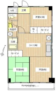 アミカル高橋【5階】の間取り