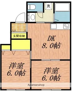 ビアンカⅡ【1階】の間取り