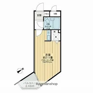 シティプラザ船橋【103号室】の間取り