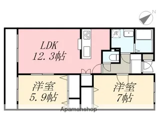 グランドハイツ妙典【4階】の間取り