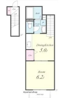 アムール【2階】の間取り