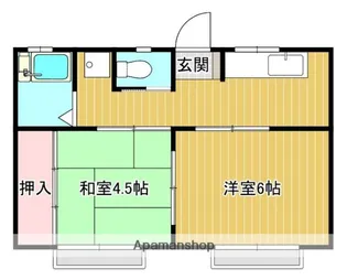 コールモア【1階】の間取り