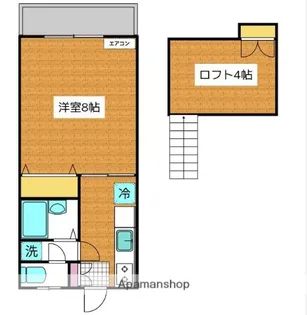 イーストコート【203号室】の間取り