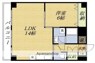 アパートメント・ウイステリア【5階】の間取り