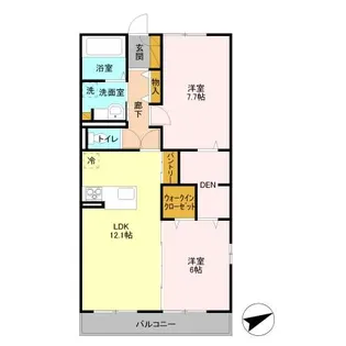 テラス東菅野【2階】の間取り