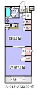 ユタカローズガーデン【1階】の間取り