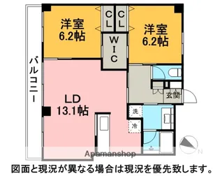 ライヴス行徳【4階】の間取り